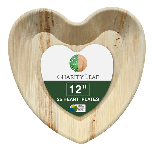 12" Inch Decorative Palm Leaf Fiber Plate