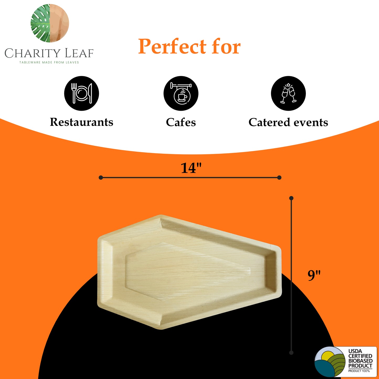 14" x 9" Coffin Trays