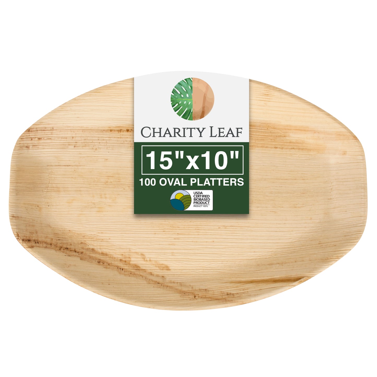 15" x 10" Inch Oval Tray