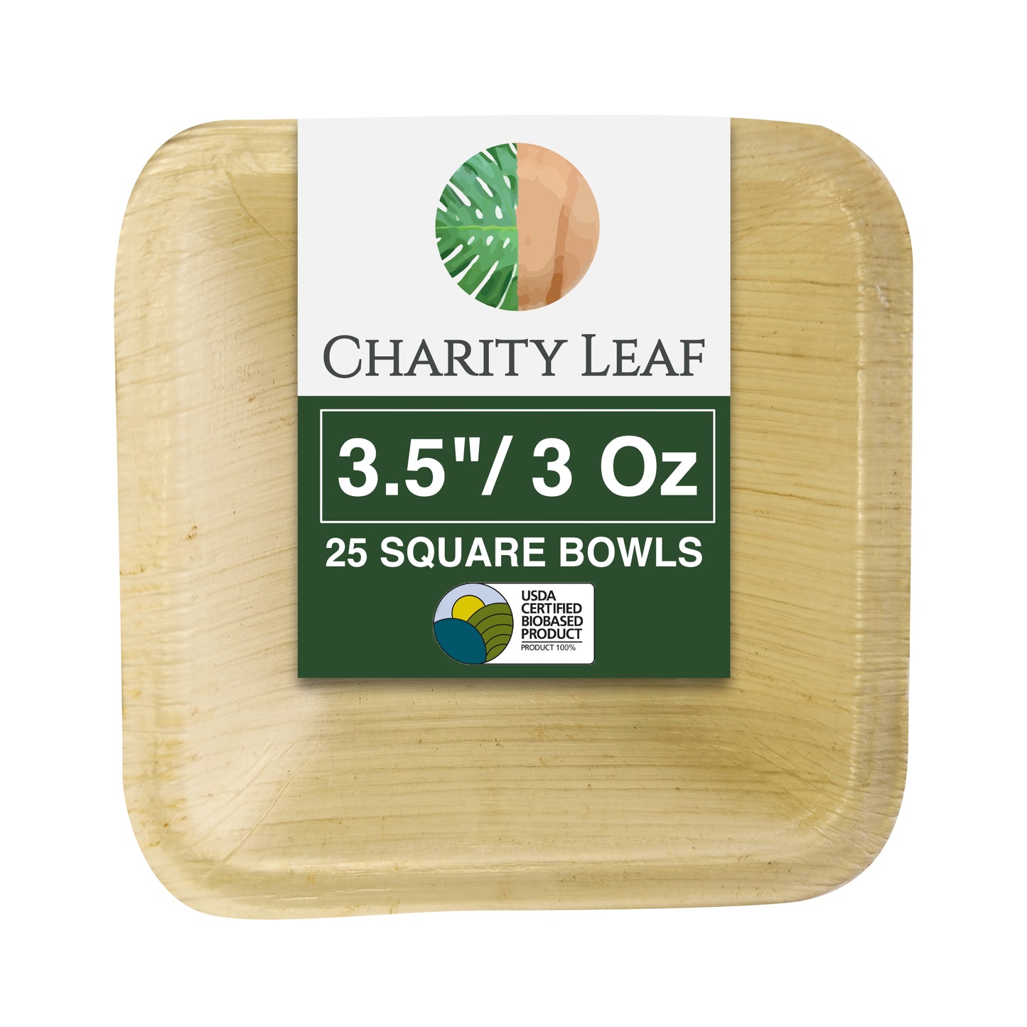 3.5" Inch - (2.5 Oz) Square Mini bowl