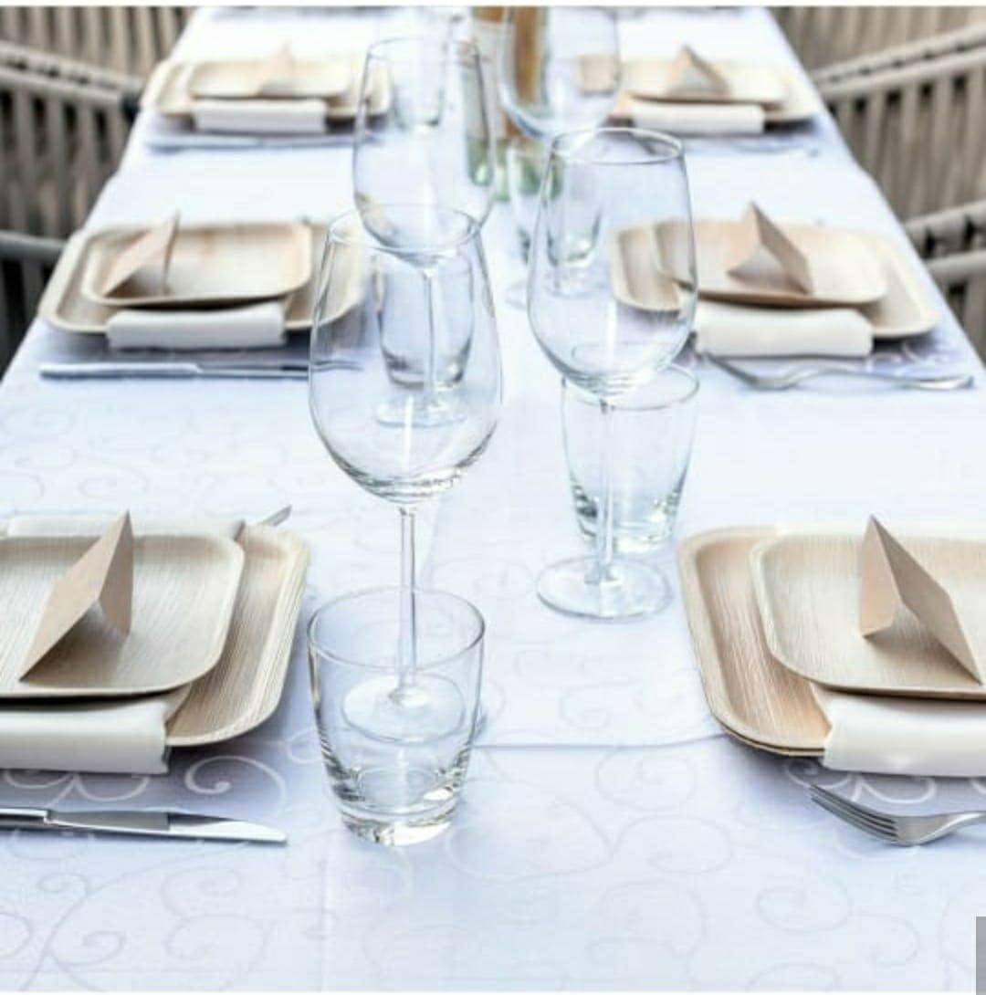 10" & 7" Inch square plates combo in event