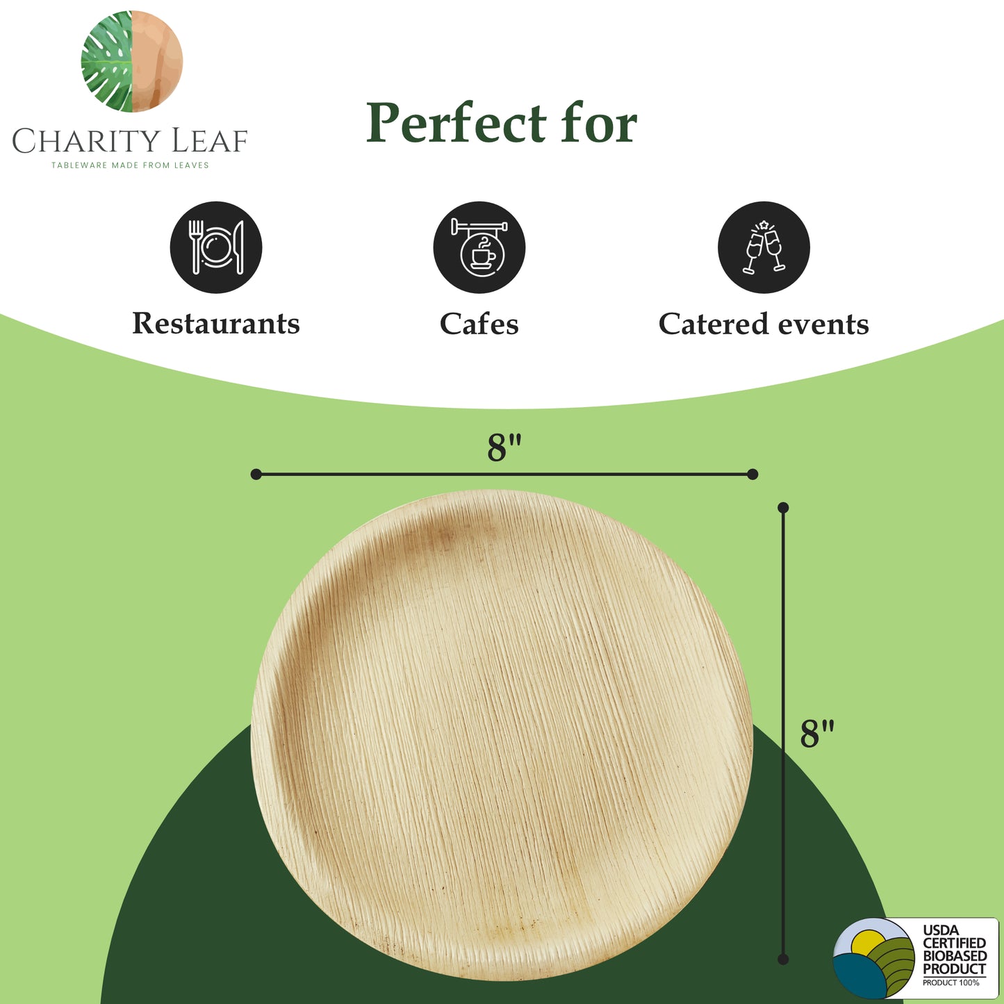 8" Inch Round Plate