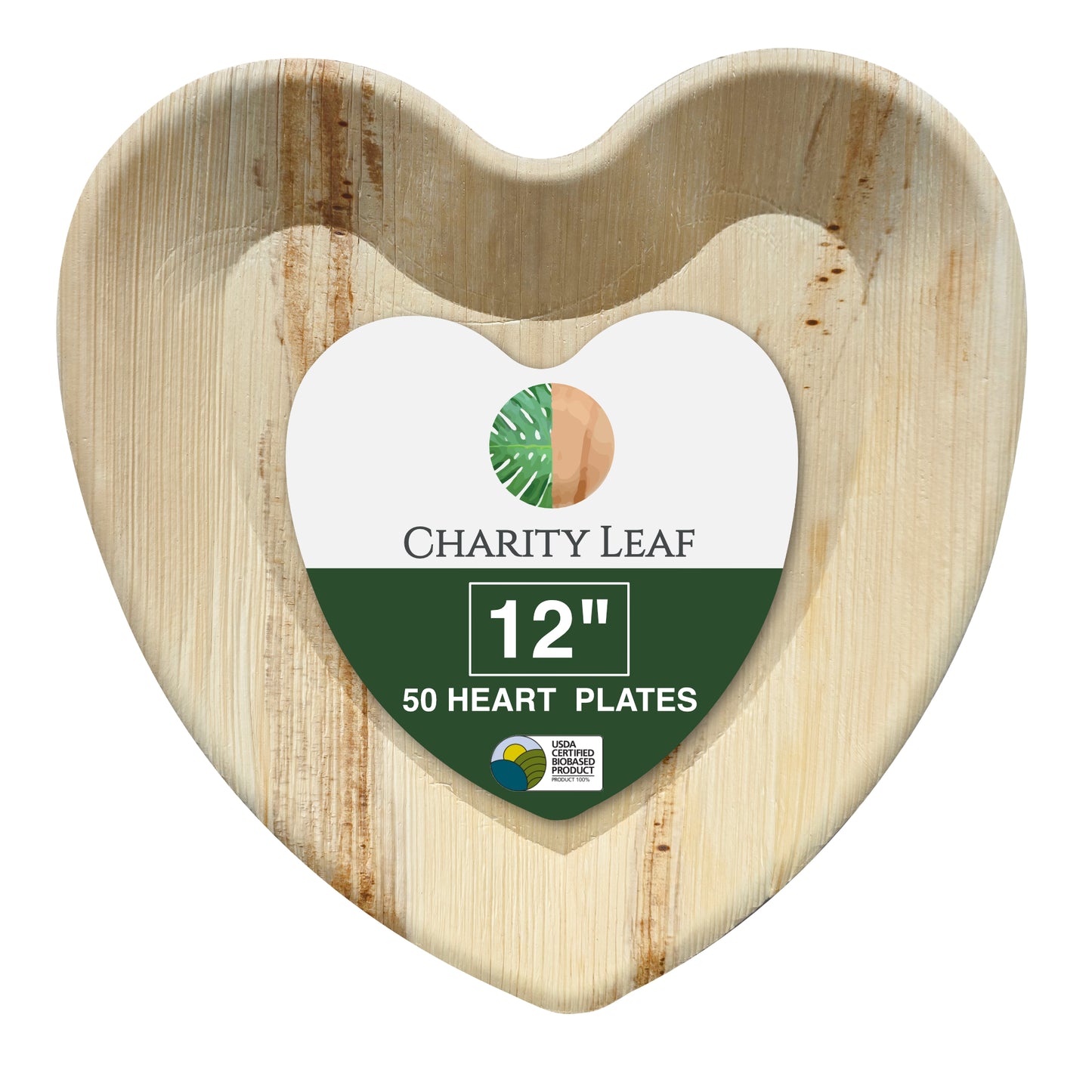 12" Inch Decorative Palm Leaf Fiber Plate