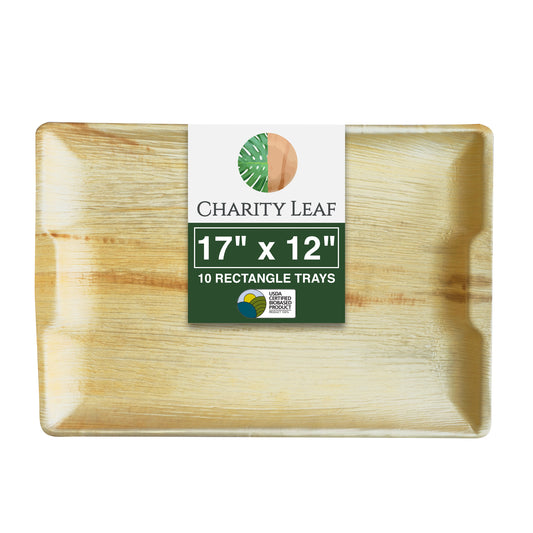 17" x 12" Inch Rectangular Tray