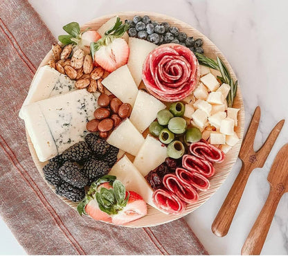 10 Inch round Disposable palm leaf plate charcuterie