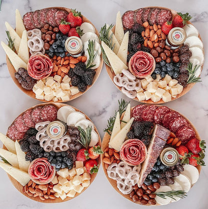 6" Inch round Plate palm leaf disposable charcuterie