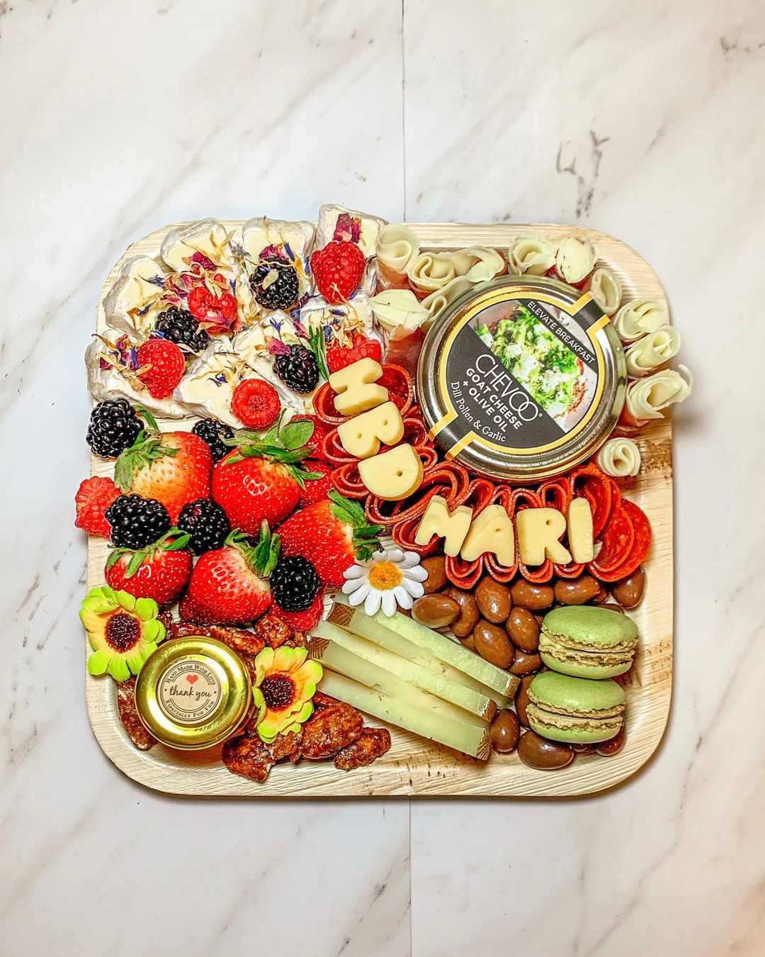 8" Inch Disposable palm leaf Square plates by Charity Leaf 